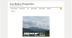 Desktop Screenshot of losbanosproperties.com